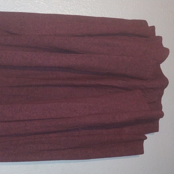 Anthropology Saturday Sunday Wine Colored Draped Cardigan Fleece Warm S - Picture 3 of 6